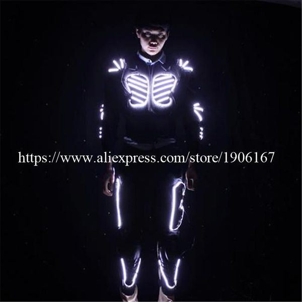 est colorful mens luminous led costume light up clothes ballroom dance robot suit with rechargeable battery party decoration
est colorful mens luminous led costume light up clothes ballroom dance robot suit with rechargeable battery party decoration