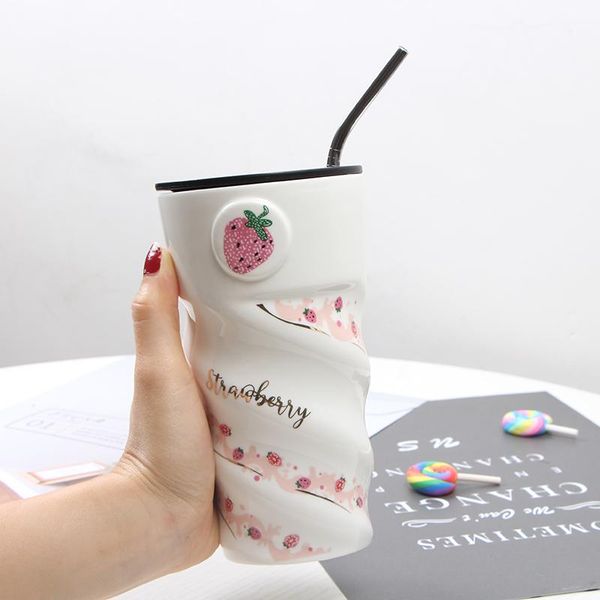 personalized creative ceramic mark girl large capacity 500ml milk coffee cup office use cute water send straw mugs
personalized creative ceramic mark girl large capacity 500ml milk coffee cup office use cute water send straw mugs