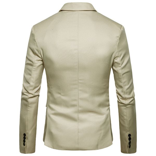casual cardigan male clothing slim blazers single breasted solid color long sleeve lapel neck mens outerwears, White;black
casual cardigan male clothing slim blazers single breasted solid color long sleeve lapel neck mens outerwears, White;black