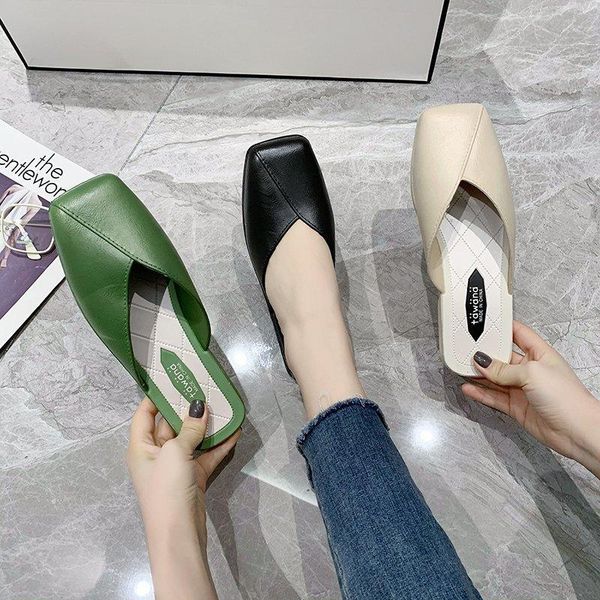 woman mules shoes outdoor women slippers female square toe shallow low-heel casual comfortable slides, Black
woman mules shoes outdoor women slippers female square toe shallow low-heel casual comfortable slides, Black