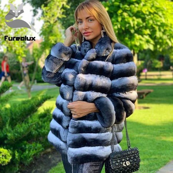 women's fur & faux furealux regular 70cm real coats women fashion rex jacket with collar luxury winter thick warm coat, Black
women's fur & faux furealux regular 70cm real coats women fashion rex jacket with collar luxury winter thick warm coat, Black