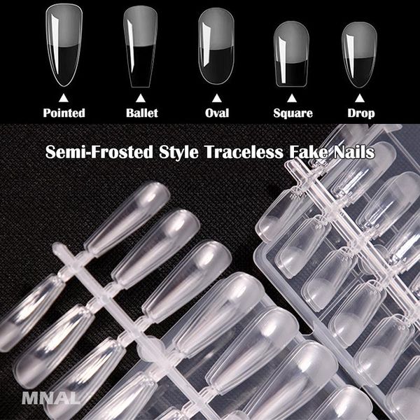 false nails 240pcs/bag fake nail semi-frosted full cover ballet press on pointed traceless and ultrathin, Red;gold
false nails 240pcs/bag fake nail semi-frosted full cover ballet press on pointed traceless and ultrathin, Red;gold