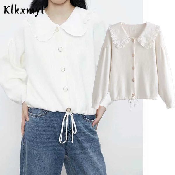 klkxmyt za women fashion elegant button-up cropped knitted cardigan sweater vintage long sleeve female outerwear chic 210527, White
klkxmyt za women fashion elegant button-up cropped knitted cardigan sweater vintage long sleeve female outerwear chic 210527, White