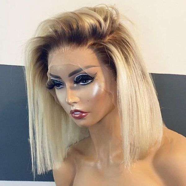 lace wigs luvin 613 ombre blonde bob wig human hair front for black women straight frontal brazilian remy, Black;brown
lace wigs luvin 613 ombre blonde bob wig human hair front for black women straight frontal brazilian remy, Black;brown