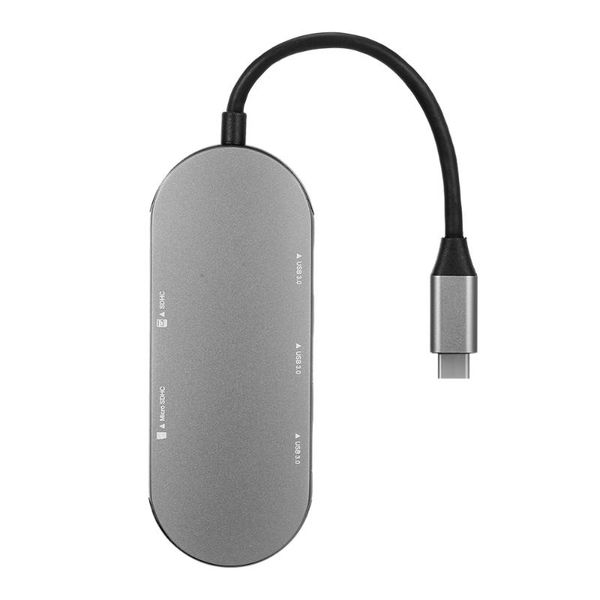 hubs plug and play 5-in-1 multifunctional hub aluminum shell usb3.0*3/sd tf card portable grey
hubs plug and play 5-in-1 multifunctional hub aluminum shell usb3.0*3/sd tf card portable grey