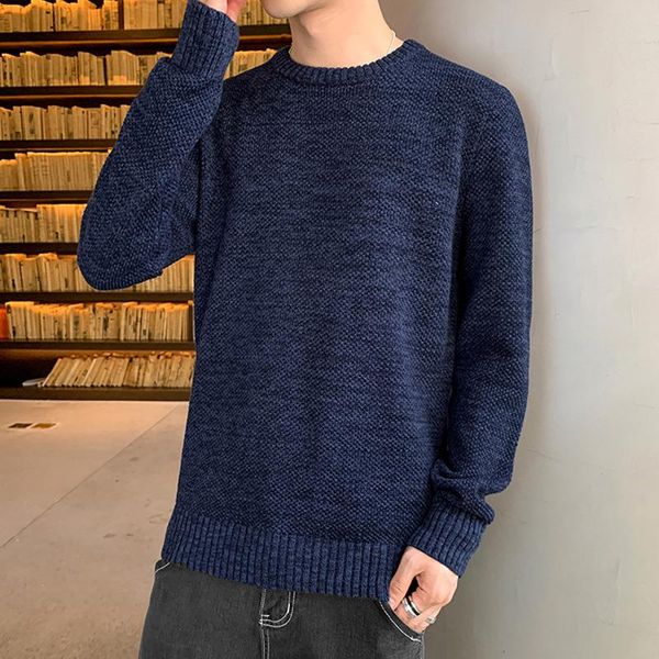 men's sweaters 2021 autumn winter casual cotton knitted sweater pullover round neck korean loose base, White;black
men's sweaters 2021 autumn winter casual cotton knitted sweater pullover round neck korean loose base, White;black