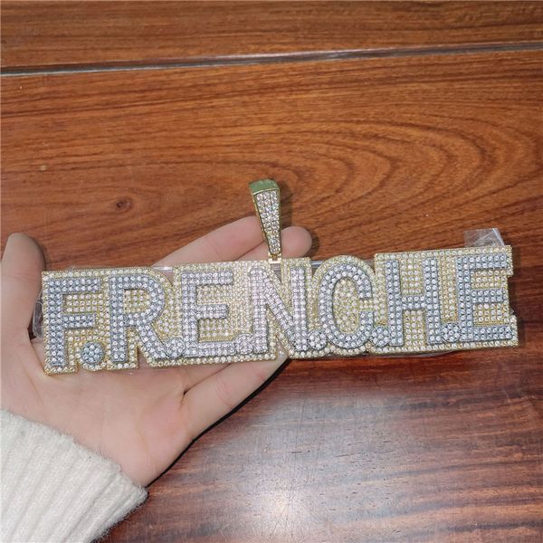 new fashion men women necklace gold plated bling cz custom name letters pendant necklace with rope chain nice jewelry gift, Silver
new fashion men women necklace gold plated bling cz custom name letters pendant necklace with rope chain nice jewelry gift, Silver