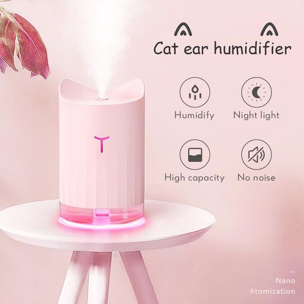 humidifiers mini cat ear humidifier 300ml aroma essential oil diffuser with led night light machine usb mist maker no noise 38d
humidifiers mini cat ear humidifier 300ml aroma essential oil diffuser with led night light machine usb mist maker no noise 38d