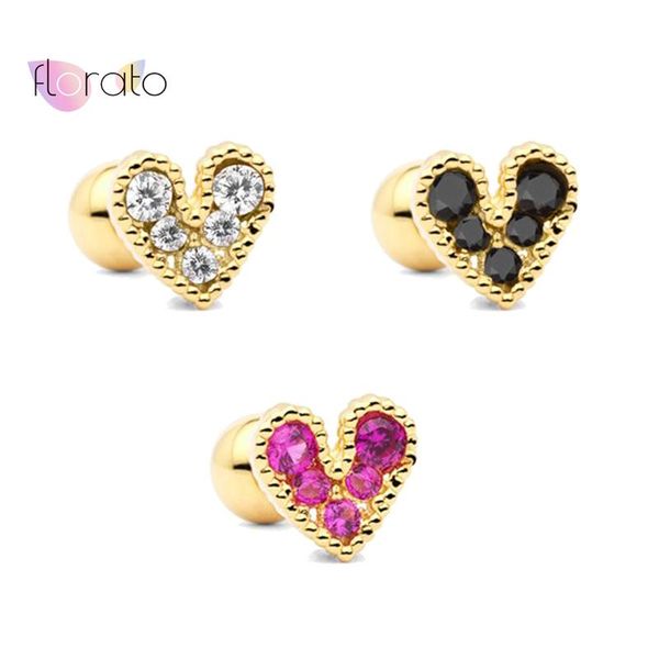 stud 925 sterling silver love heart earrings crystal shape piercing cartilage minimalist small earings jewelry, Golden;silver
stud 925 sterling silver love heart earrings crystal shape piercing cartilage minimalist small earings jewelry, Golden;silver