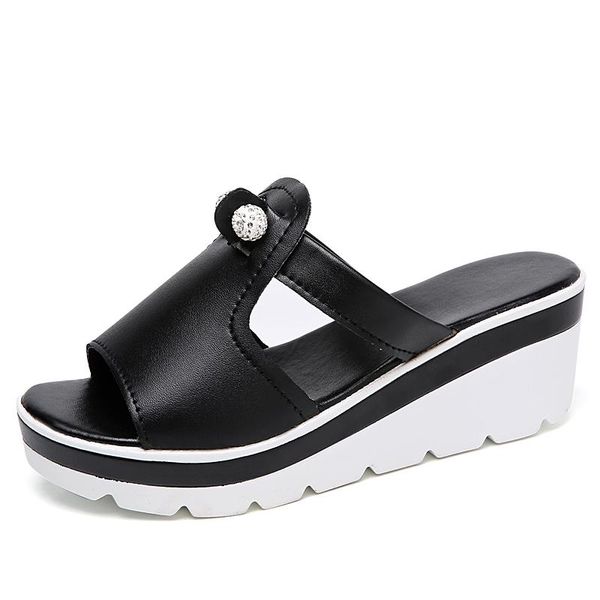 wedge slippers women summer shoes outside slides flat platform black white peep toe high heels female
wedge slippers women summer shoes outside slides flat platform black white peep toe high heels female