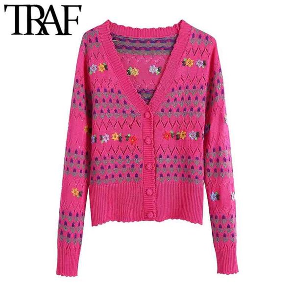 women fashion floral embroidery knitted cardigan sweater vintage v neck long sleeve female outerwear chic 210507, White
women fashion floral embroidery knitted cardigan sweater vintage v neck long sleeve female outerwear chic 210507, White