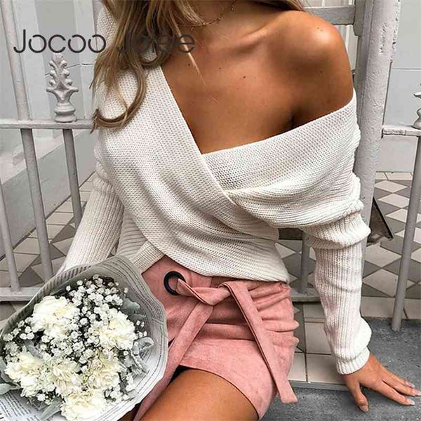 women v neck cross autumn long batwing sleeve slim sweater casual pullover jumper ladies 210416, White;black
women v neck cross autumn long batwing sleeve slim sweater casual pullover jumper ladies 210416, White;black