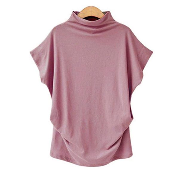 women casual t-shirt turtleneck short sleeve harajuku girl solid shirt female plus size clothing fashion women's, White
women casual t-shirt turtleneck short sleeve harajuku girl solid shirt female plus size clothing fashion women's, White