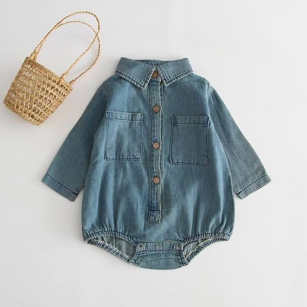 rompers wholesale baby bodysuits autumn born blue denim long sleeve romper overalls boy girl clothes 0-3y e29310 gjh9
rompers wholesale baby bodysuits autumn born blue denim long sleeve romper overalls boy girl clothes 0-3y e29310 gjh9