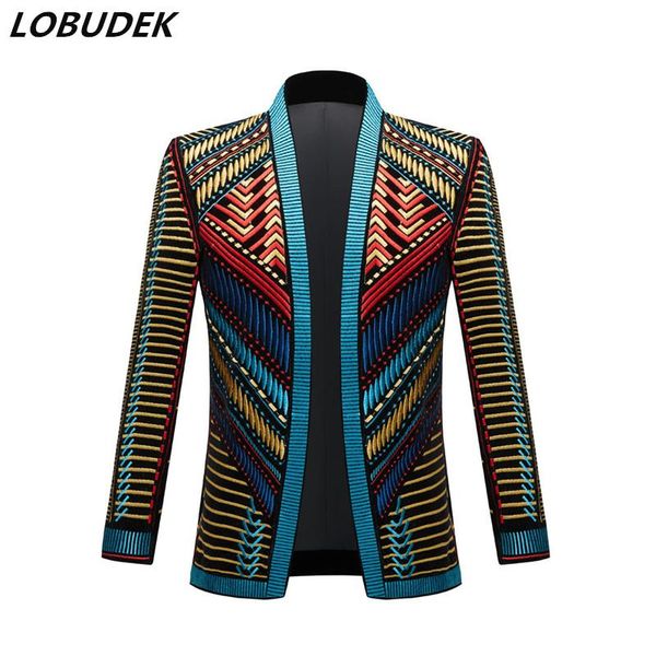 men's suits & blazers business casual blazer embroidery stripes velvet coat vintage court wedding groom suit jackets singer host stage, White;black
men's suits & blazers business casual blazer embroidery stripes velvet coat vintage court wedding groom suit jackets singer host stage, White;black