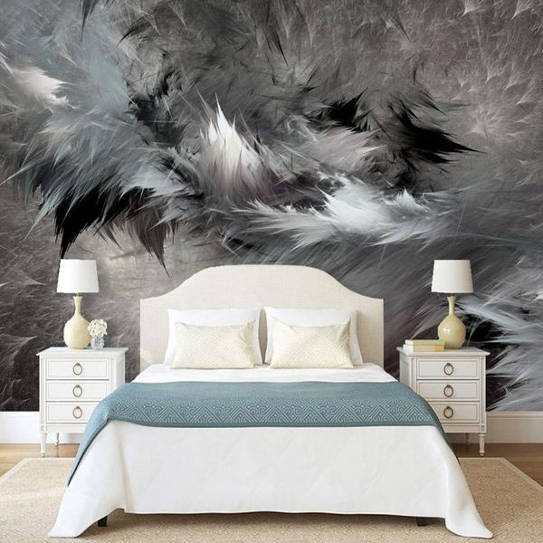 wallpapers custom mural wallpaper 3d abstract art black and white feathers wall painting living room bedroom fashion creative
wallpapers custom mural wallpaper 3d abstract art black and white feathers wall painting living room bedroom fashion creative