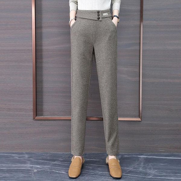 women's pants & capris herringbone woolen trousers women's autumn and winter 2021 high waist loose straight harem thin feet carrot, Black;white
women's pants & capris herringbone woolen trousers women's autumn and winter 2021 high waist loose straight harem thin feet carrot, Black;white