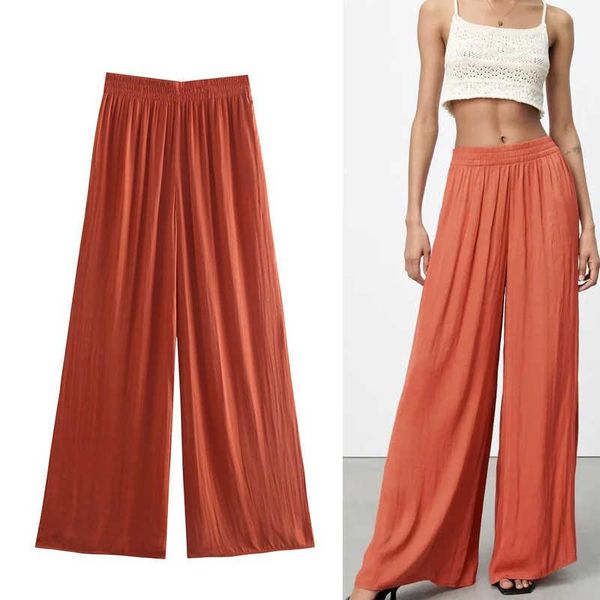 women's pants & capris traf za 2021 wide leg trousers women high waist woman fashion ruched loose ladies streetwear summer, Black;white
women's pants & capris traf za 2021 wide leg trousers women high waist woman fashion ruched loose ladies streetwear summer, Black;white