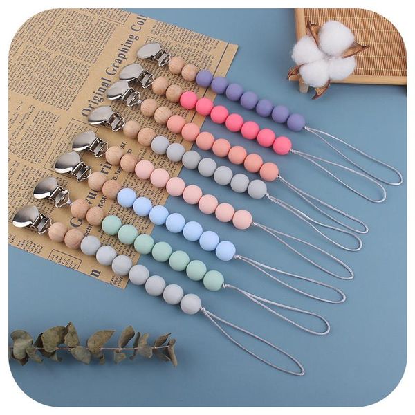 eco-friendly infant toddler pacifier holder dummy loop silicone teething beads baby shower gift pacifiers#
eco-friendly infant toddler pacifier holder dummy loop silicone teething beads baby shower gift pacifiers#
