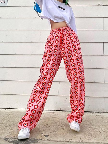 valentines day heart shaped print womens pants high waist drawstring loose thin wide leg women, Black;white
valentines day heart shaped print womens pants high waist drawstring loose thin wide leg women, Black;white