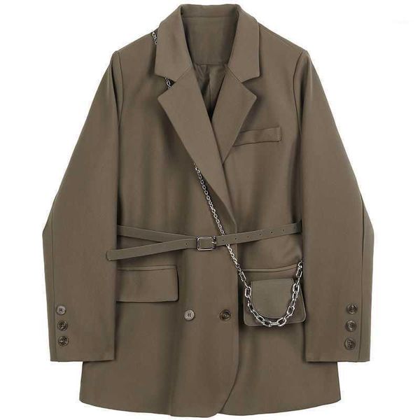 women's suits & blazers women brown pocket big size blazer lapel long sleeve double breasted loose fit jacket fashion tide spring autum, White;black
women's suits & blazers women brown pocket big size blazer lapel long sleeve double breasted loose fit jacket fashion tide spring autum, White;black