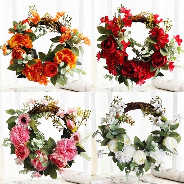 decorative flowers & wreaths mxlb peony wreath flower for front door peonies with green leaves spring halloween christmas wedding wall
decorative flowers & wreaths mxlb peony wreath flower for front door peonies with green leaves spring halloween christmas wedding wall
