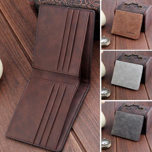 casual men's wallets leather solid luxury bifold id card holder short purse wallet billfold business male slim clutch, Red;black
casual men's wallets leather solid luxury bifold id card holder short purse wallet billfold business male slim clutch, Red;black