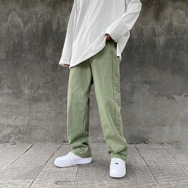 men's jeans straight tube japanese purple jeanshigh street loose greenfloor wide leg pants, Blue
men's jeans straight tube japanese purple jeanshigh street loose greenfloor wide leg pants, Blue