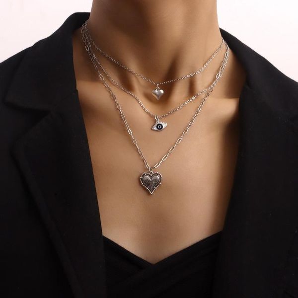 chokers fashion multi-layer chain necklaces for women 2021 chunky statement necklace heart pendant jewelry luxury party lady accessories, Golden;silver
chokers fashion multi-layer chain necklaces for women 2021 chunky statement necklace heart pendant jewelry luxury party lady accessories, Golden;silver
