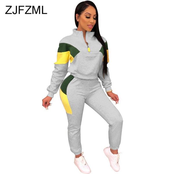 two piece dress penelled sporty matching sets womens clothing full sleeve zipper crop + bodycon trousers plus size fall outfits, White
two piece dress penelled sporty matching sets womens clothing full sleeve zipper crop + bodycon trousers plus size fall outfits, White