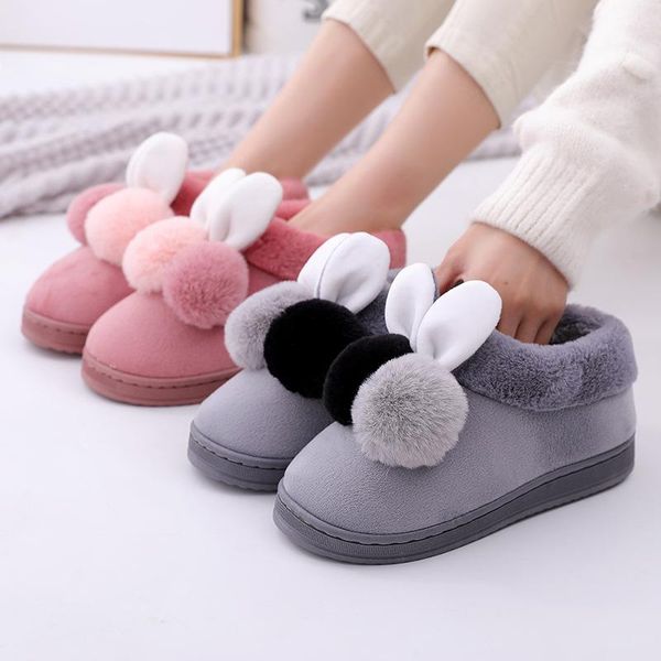 slippers winter cotton fur home warm thick bottom indoor shoes womens cute fluffy s, Black
slippers winter cotton fur home warm thick bottom indoor shoes womens cute fluffy s, Black