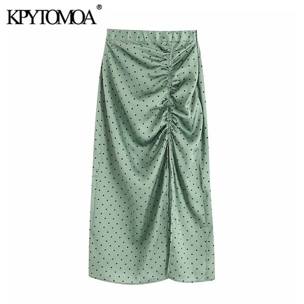 vintage elegant polka dot pleated midi skirt women fashion elastic waist side zipper slit female skirts chic faldas mujer 210721, Black
vintage elegant polka dot pleated midi skirt women fashion elastic waist side zipper slit female skirts chic faldas mujer 210721, Black