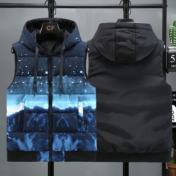 men's vests double-sided vest men autumn winter warm sleeveless jacket waistcoat 2021starry sky casual coats feather thick male, Black;white
men's vests double-sided vest men autumn winter warm sleeveless jacket waistcoat 2021starry sky casual coats feather thick male, Black;white