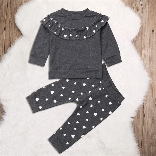 clothing sets autumn cute toddler kids baby girls clothes 2pcs long sleeve ruffles heart print pullover +pants outfit 0-4y c0225, White
clothing sets autumn cute toddler kids baby girls clothes 2pcs long sleeve ruffles heart print pullover +pants outfit 0-4y c0225, White