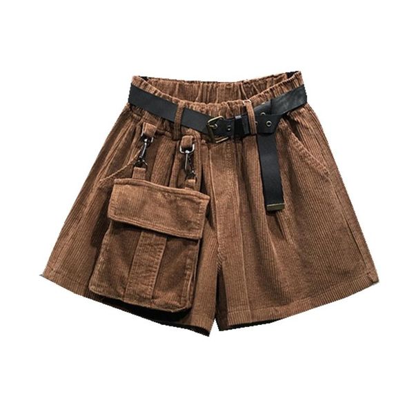 women's shorts europe and the united states autumn winter elastic waist loose a word bag corduroy female european goods, White;black
women's shorts europe and the united states autumn winter elastic waist loose a word bag corduroy female european goods, White;black