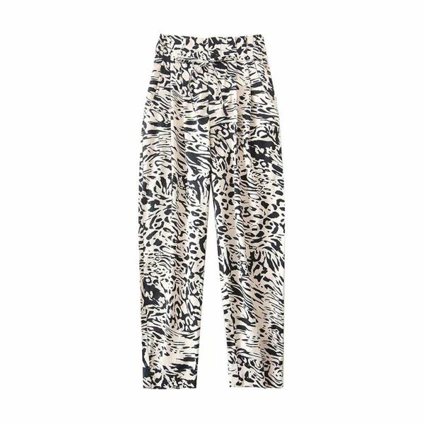 women's pants & capris 2021 women vintage print harem chic lace up pocket pleats high waist paper female pantalones mujer trousers p624, Black;white
women's pants & capris 2021 women vintage print harem chic lace up pocket pleats high waist paper female pantalones mujer trousers p624, Black;white