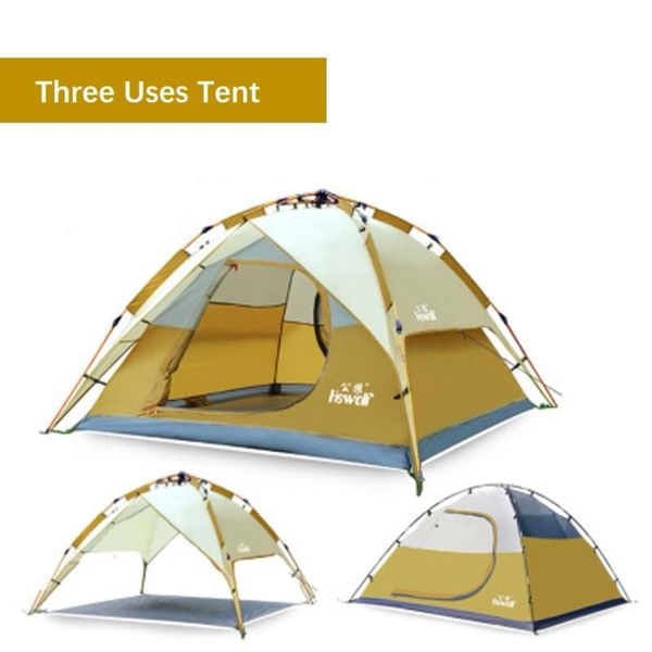 hewolf fully-automatic camping tent hydraulic pressure aluminum pole waterproof sunshade breathable three uses khaki tents and shelters
hewolf fully-automatic camping tent hydraulic pressure aluminum pole waterproof sunshade breathable three uses khaki tents and shelters