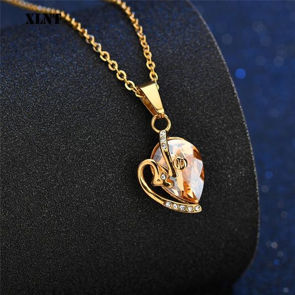 pendant necklaces xlnt 2021 heart statement necklace for women wedding bohemian cute girls party gifts crystal stainless, Silver
pendant necklaces xlnt 2021 heart statement necklace for women wedding bohemian cute girls party gifts crystal stainless, Silver