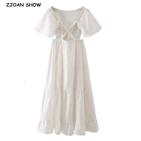 casual dresses 2021 summer cross elastic bandage big hollow out backless dress white women slim waist swing midi vestido cm4s, Black;gray
casual dresses 2021 summer cross elastic bandage big hollow out backless dress white women slim waist swing midi vestido cm4s, Black;gray