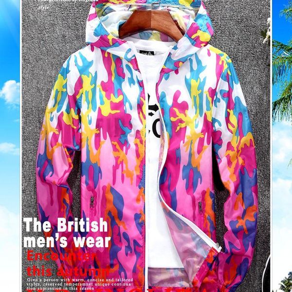 men's jackets men women ultra-light gradient printed skin coats thin spring autumn quick dry hooded, Black;brown
men's jackets men women ultra-light gradient printed skin coats thin spring autumn quick dry hooded, Black;brown