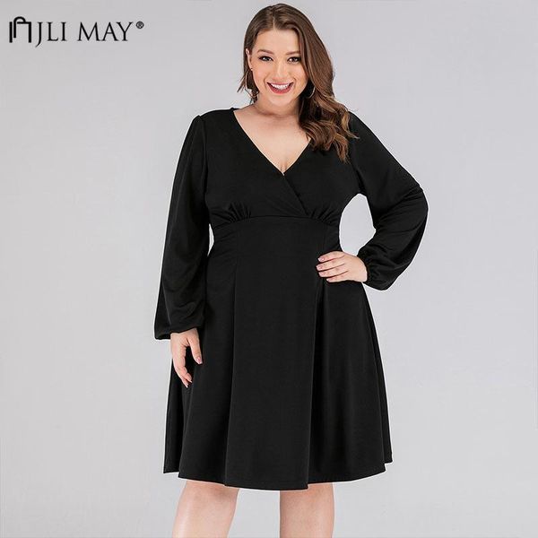 casual dresses jli may dress women elegant vintage large size sundress retro solid v-neck knee-length a-line lantern sleeve, Black;gray
casual dresses jli may dress women elegant vintage large size sundress retro solid v-neck knee-length a-line lantern sleeve, Black;gray