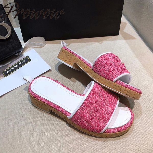 70% off wholesale flip-flops prowow new summer knitted luxury platform sandals mules heels slippers vacation beach sandalisa mujer designer, Black
70% off wholesale flip-flops prowow new summer knitted luxury platform sandals mules heels slippers vacation beach sandalisa mujer designer, Black