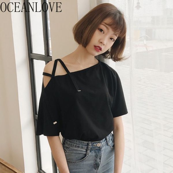 bandage t shirt women solid skew collar fashion vintage summer ropa mujer korean causal t-shirt 17253 210415, White
bandage t shirt women solid skew collar fashion vintage summer ropa mujer korean causal t-shirt 17253 210415, White