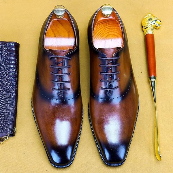 dress shoes luxury genuine leather gentleman formal office banquet square toe laces men's handmade wedding party oxfords as371, Black
dress shoes luxury genuine leather gentleman formal office banquet square toe laces men's handmade wedding party oxfords as371, Black