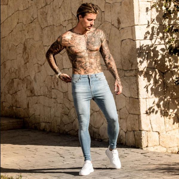 men's jeans 2021 autumn summer mens streetwear hip hop slim fit men elastic waist casual stretch trousers pants, Blue
men's jeans 2021 autumn summer mens streetwear hip hop slim fit men elastic waist casual stretch trousers pants, Blue