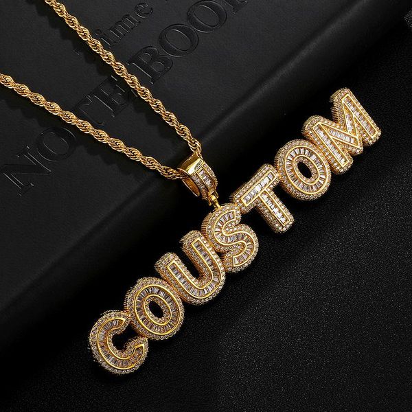 custom name women silver color iced cubic zirconia baguette initial letter pendant necklace words letters charm necklaces
custom name women silver color iced cubic zirconia baguette initial letter pendant necklace words letters charm necklaces