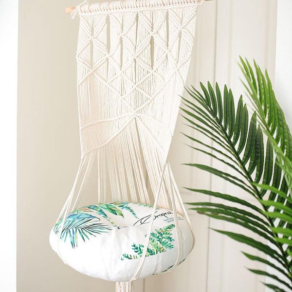 hand-woven cat hammock dangling pet swing bed ethnic style decorative kitten hanging basket without mat gr5 beds & furniture
hand-woven cat hammock dangling pet swing bed ethnic style decorative kitten hanging basket without mat gr5 beds & furniture