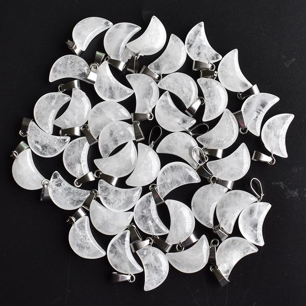 natural stone white crystal crescent moon shape charms pendants for jewelry making diy earrings necklace, Bronze;silver
natural stone white crystal crescent moon shape charms pendants for jewelry making diy earrings necklace, Bronze;silver