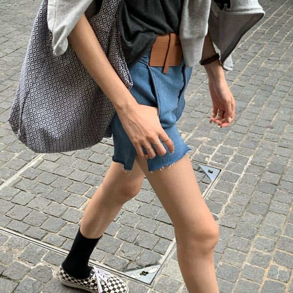 women's jeans ripped denim shorts/ summer pants asymmetrical shorts, Blue
women's jeans ripped denim shorts/ summer pants asymmetrical shorts, Blue