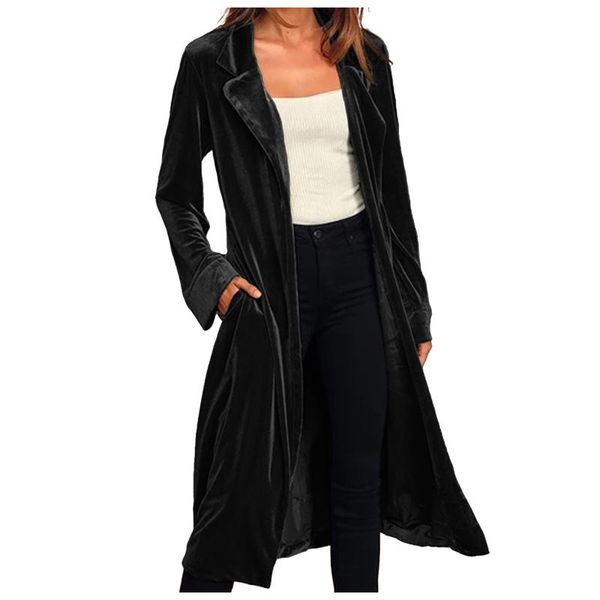 women's jackets fashion autumn winter solid colors long sleeve cardigan jacket gold velvet coat windbreaker outerwear casaco#g3, Black;brown
women's jackets fashion autumn winter solid colors long sleeve cardigan jacket gold velvet coat windbreaker outerwear casaco#g3, Black;brown